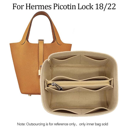 Bag Organizer Liner Storage Bag Bag Storage Insert Portable Makeup Bag for Hermes Picotin18/22