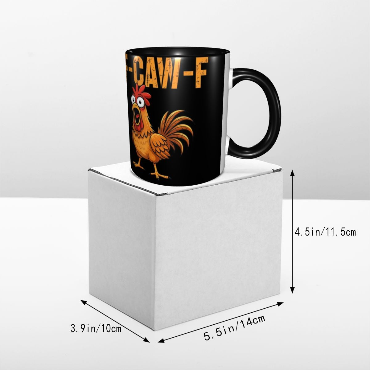 Funny F-Caw-F Chicken FCAWF Mug Fun Tea Cup Gift For Women Men
