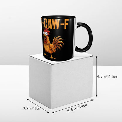 Funny F-Caw-F Chicken FCAWF Mug Fun Tea Cup Gift For Women Men
