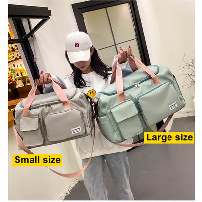 Womne's Travel Bags Handbags Gym Shoulder Bags Oxford Fitness Camping Trekking Bags Hiking Waterproof Outdoor Crossbody Bag