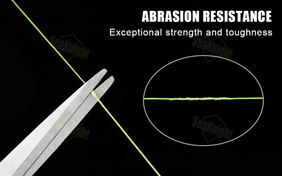 Linha de Pesca SeaKnight W8 II 300M PE, 8 Fios, Multifilamento Trançado, Revestimento Atualizado de Resina de Silicone, Pesca em Água Salgada