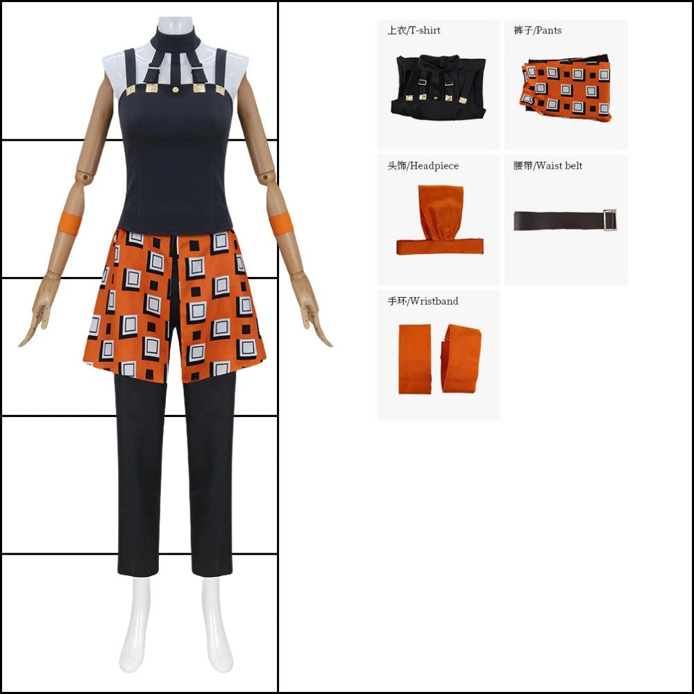 Narancia Ghirga Cosplay Anime Aero Smith Costume Wig