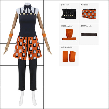 Narancia Ghirga Cosplay Anime Aero Smith Costume Wig