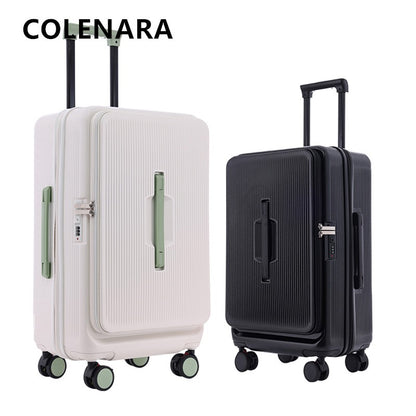 COLENARA Suitcase on Wheels 22"24"26"28"30 Inch Large Capacity Trolley Case 20" PC Boarding Box Student Travel Bag Luggage
