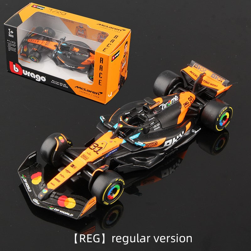 Bburago 1:43 2025 McLaren Racing MCL39 F1 Liga Modelo Formula Automóvel Brinquedo #4 Norris #81 Piastri Miniatura Estática Fundida