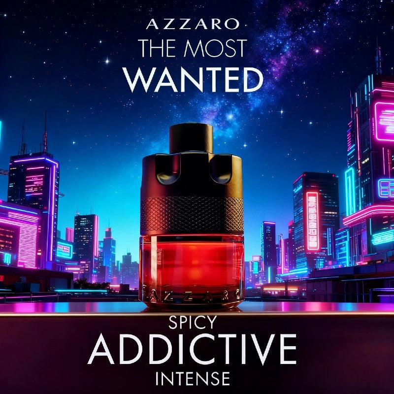 Azzaro The Most Wanted Parfum Eau de Parfum, Perfume Amadeirado Especiado para Homens 100ml, Spray com Feromônios, Aroma Masculino de Longa Duração