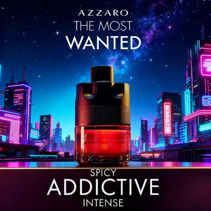 Azzaro The Most Wanted Parfum Eau de Parfum, Perfume Amadeirado Especiado para Homens 100ml, Spray com Feromônios, Aroma Masculino de Longa Duração