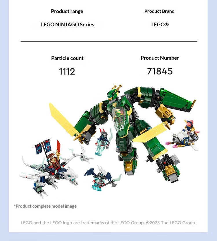 Blocos de Montar LEGO Montam Ninja Fantasma 71845 Lloyd's Transformed Mech Brinquedo Infantil Presente de Natal