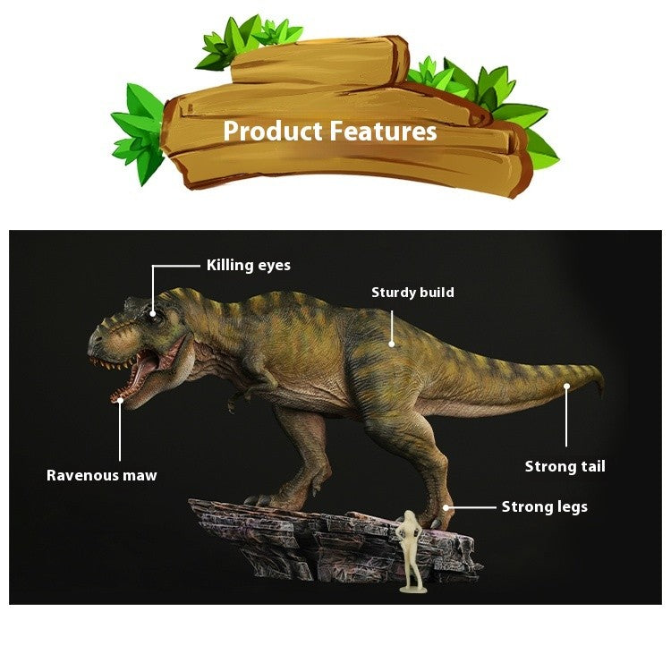 Tiranossauro Rex Eterno Rei Dinossauro Adulto e Infantil Modelo de Brinquedo Figura Enfeite de Mesa Coleção Presente de Festival Surpresa