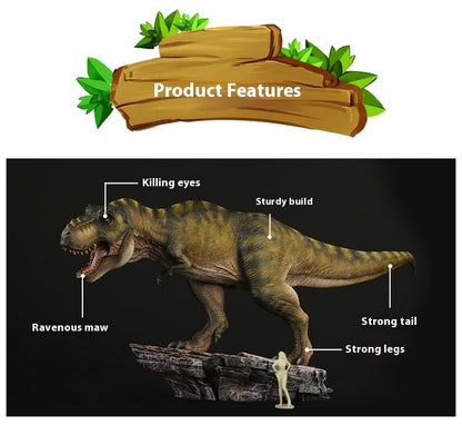 Tiranossauro Rex Eterno Rei Dinossauro Adulto e Infantil Modelo de Brinquedo Figura Enfeite de Mesa Coleção Presente de Festival Surpresa