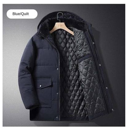 Conjunto Masculino de Pesca Corta-Vento e Quente para Uso Externo, Conjunto de Lã para Montanhismo, Jaqueta de Lã Grossa de Pelúcia para Inverno, Jaqueta Masculina com Capuz