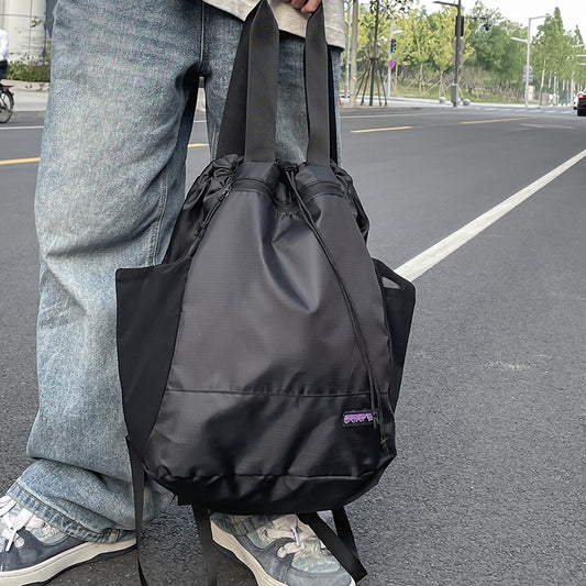 Lightweight folding backpack with large capacity, suitable for hiking, traveling, and outdoor adventures - adjustable shoulder s