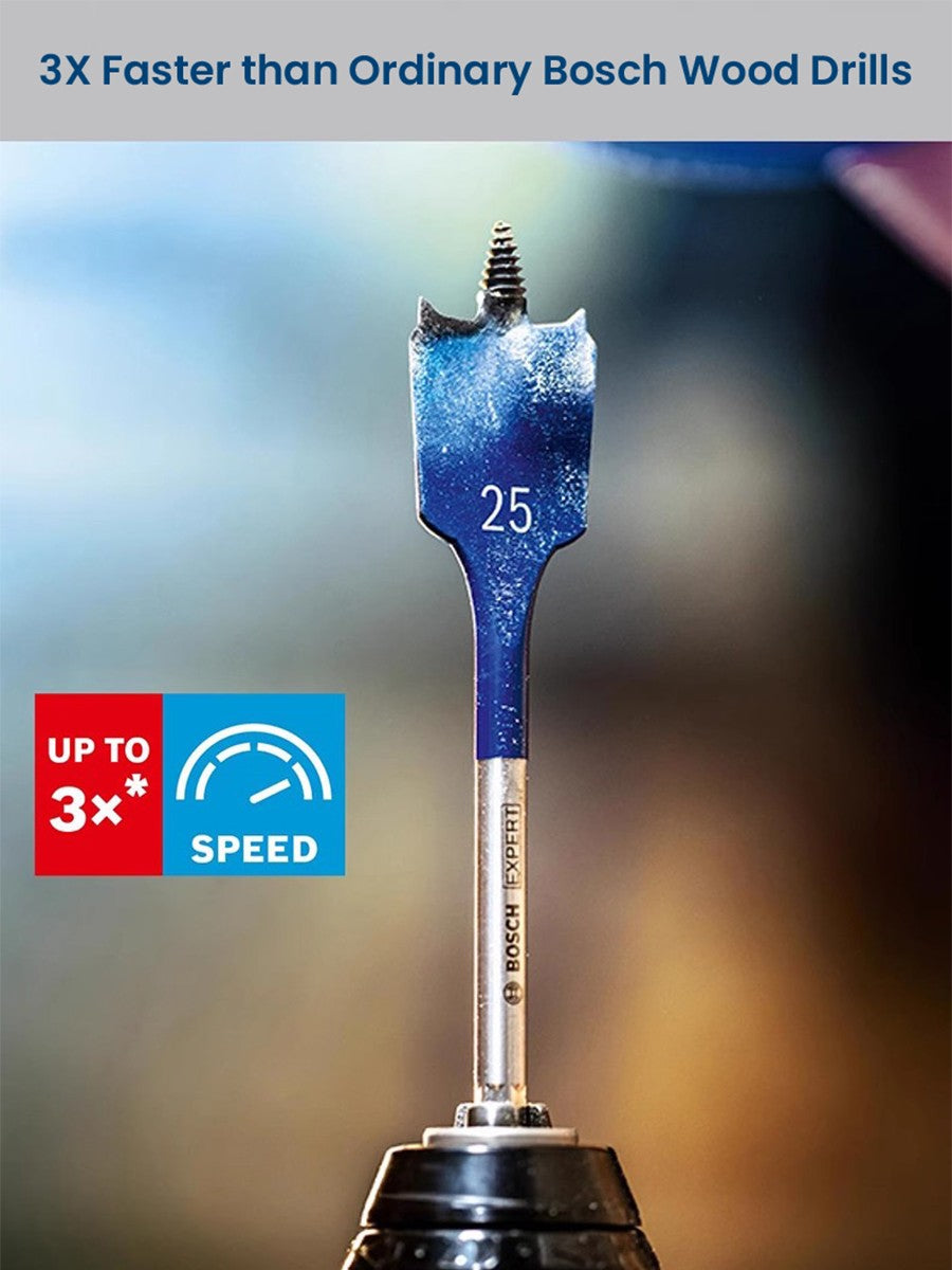 Brocas Bosch Expert para Madeira com Rosca Autoperfurante, Haste Sextavada de 1/4", Acessórios para Ferramentas Elétricas, para Parafusadeira Elétrica