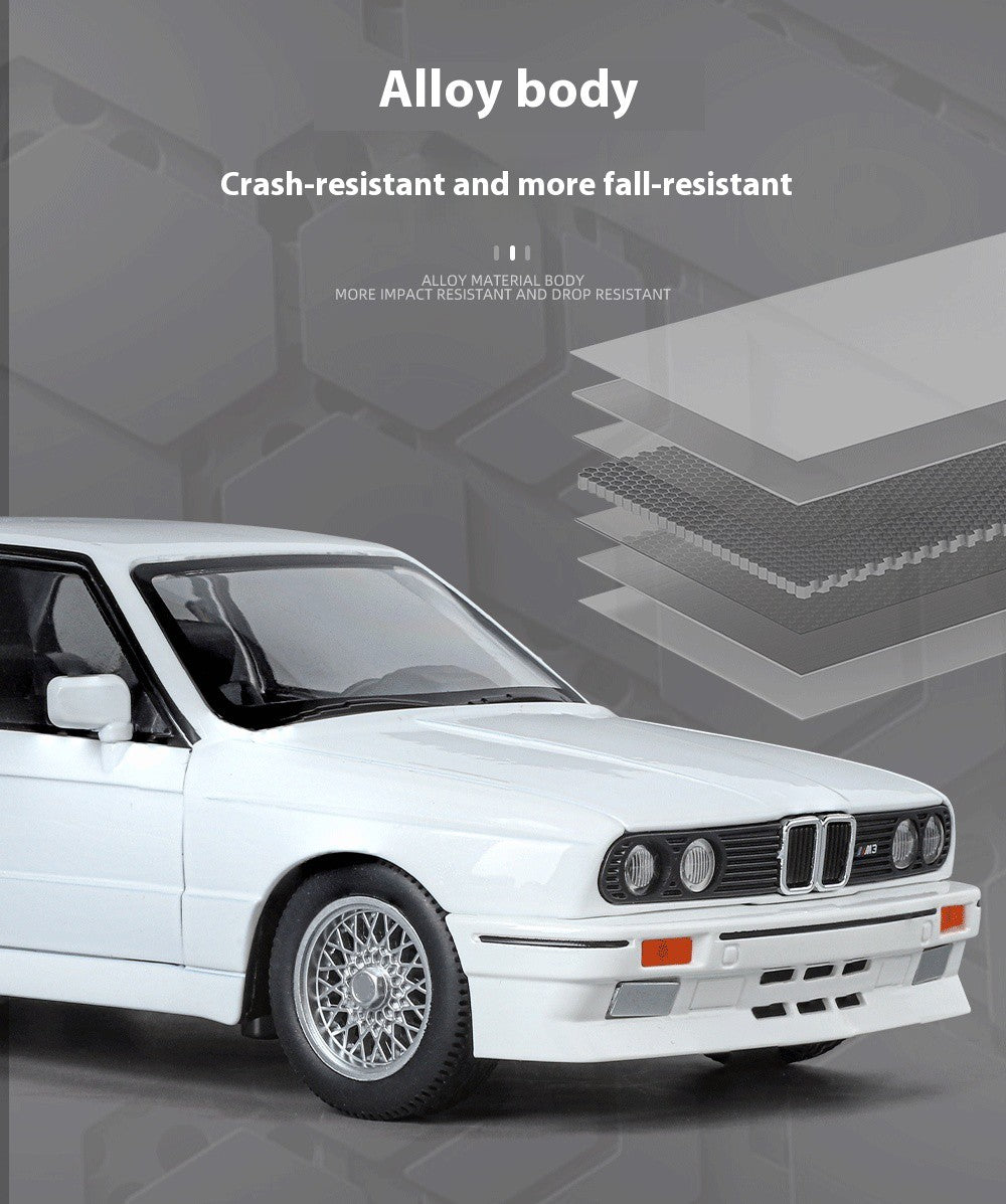 1:24 M3 E30 IM Alloy Miniature Car Diecast Metal Model Collection Hobbies Birthday Present With Friend Decoration Classic Car GT