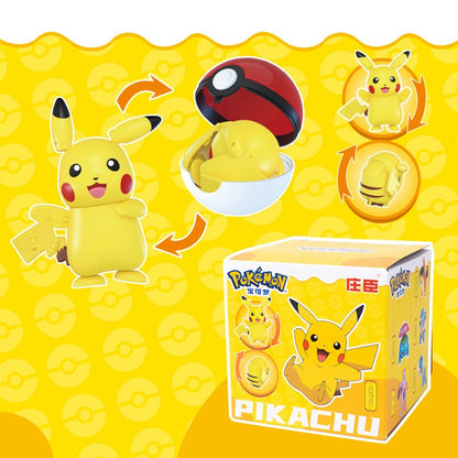 Pokémon Genuíno Pokébola Transformar Charizard Bulbasaur Gengar Dragonite Bonecos de Brinquedo Anime Snorlax Lapras Lucario Modelo de Bonecos