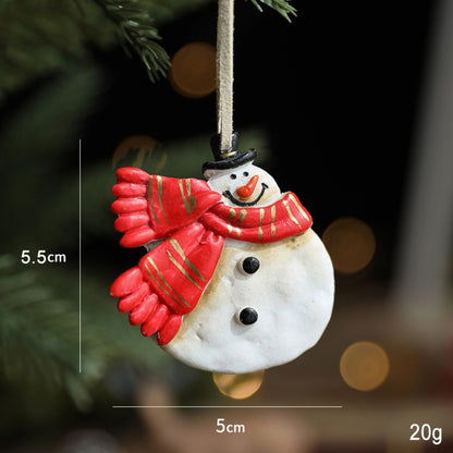 New Christmas Resin Pendant Horse Xmas Tree Decoration Christmas Socks Gift House DIY Kids Toys Gifts Xmas Ornaments