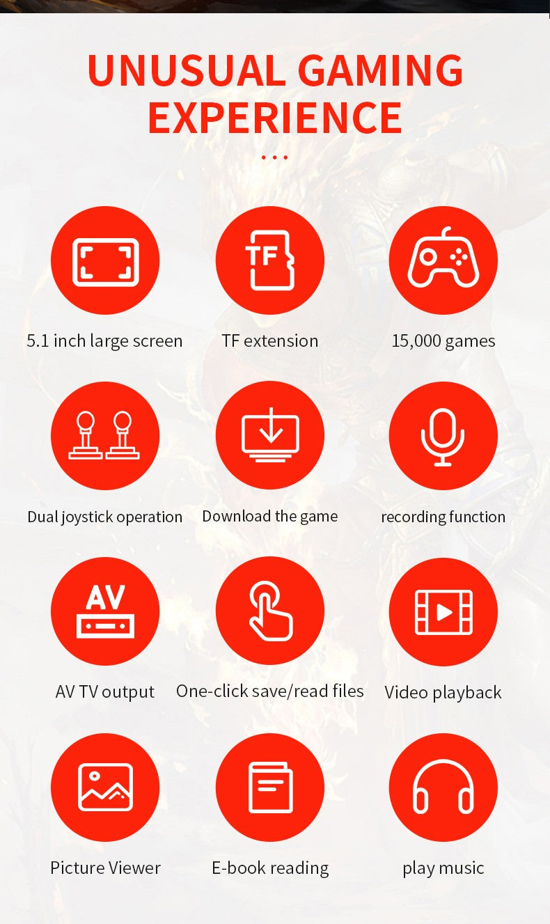 Portable Handheld Videogame TV Retro Video Game Console Arcade Player for Children Mini Machine Emulator Retrogame Gaming Device