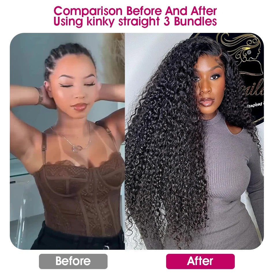 Pacotes de Cabelo Humano Ondulado Profundo de 32 36 40 Polegadas Cabelo Brasileiro Remy Virgem para Mega Hair Cacheado 1/2/3/4 Pacotes de Mega Hair com Preços Promocionais