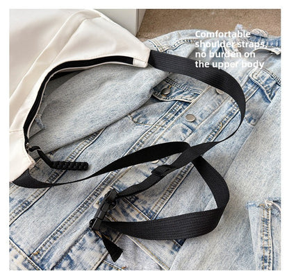 New Crossbody Bag Large Capacity Casual Shoulder Bag Versatile Nylon Dumpling Bag for Women Autumn Winter Fashion