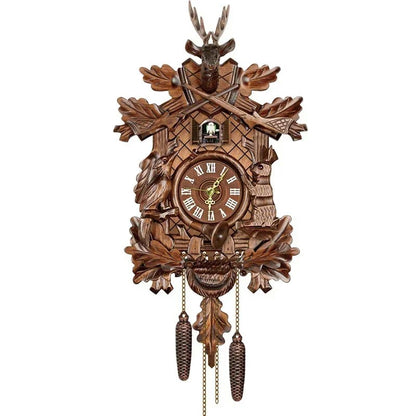 Wooden Hanging Wall Clock Bird Alarm Clock Cuckoo Clocks For Home Kid's Room Decoration Quartz Watch Decorative Home Decor