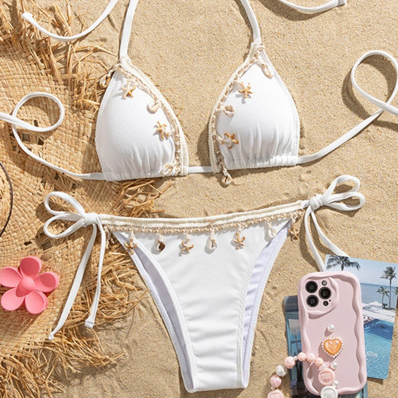 Sexy White Bikinis Women's Swimwear Female Swimsuit For Swimming Wear Bathing Suits Brazilian Bikini Set Beachwear Pool Bather