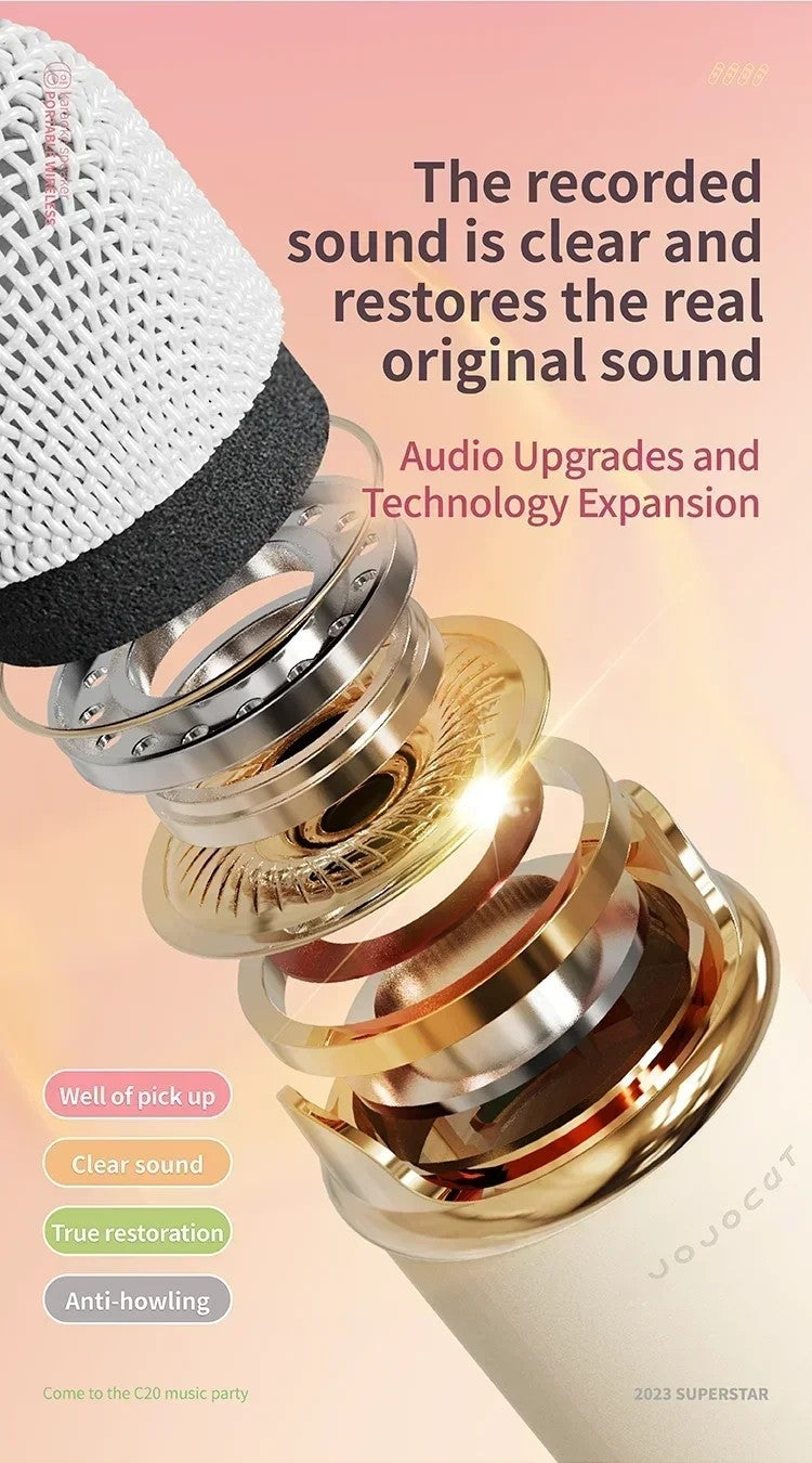 Karaoke Portable Wireless Bluetooth Speaker With Microphone Machine Radio FM Caixa De Som Mini Sound Box Music Small Column Mp3