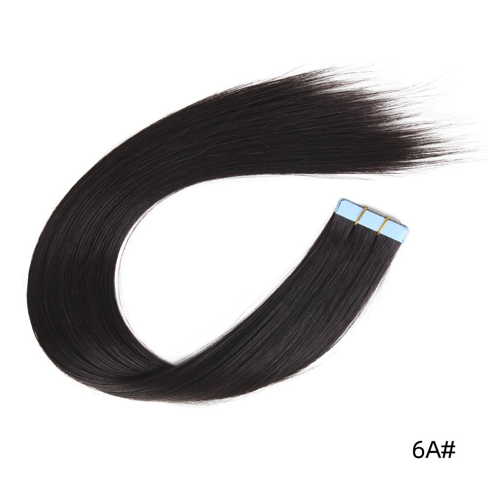 Extensões de Cabelo de Fita Adesiva de 20 polegadas, 10 peças, Sintéticas, Longas e Lisas, Peça de Cabelo com Fita Adesiva Invisível e Sem Costura