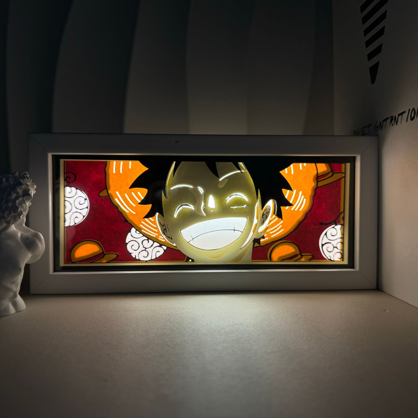 Anime Cartoon series paper-cut light room bedroom night light atmosphere light remote control colorful light box