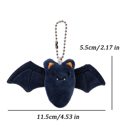 Funny Halloween Plush Keychain Pumpkin Head Kawaii Cartoon Plush Pendant Decoration Soft Furry Bag Pendant Gift Giving