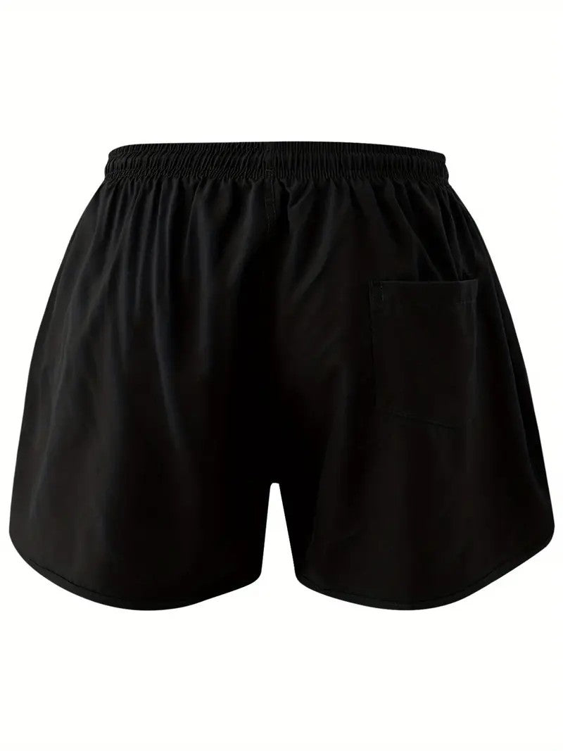 Men's Breathable Sexy Swimsuit Low Waist Casual Beach Shorts Drawstring Boxer Briefs Surfing Volleyball Summer S-3XL