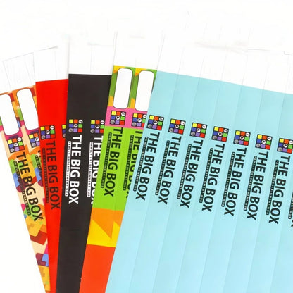 100/300/500/1000pcs Party Custom Bracelets Event Wristbands Customized Personalized Colored Wrist Band For Wedding Strap Meeting