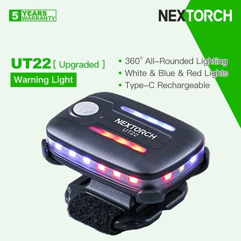 Novelties Red Blue Led Police Lights Led Shoulder Light Upgraded Ut22 Comes With More Accessories 360° All-Rounded Lighting