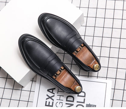 High Quality Casual Business Shoes Men Leather Loafers Classic Men's Dress Shoes Formal Office Leather Brogues Shoes Male