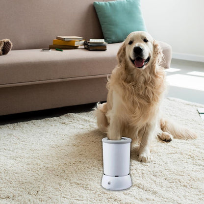 Lavador Portátil de Patas para Cães Limpador Automático de Patas de Animais de Estimação Massageador Elétrico de Patas Recarregável USB Projetado para Cães e Gatos Pequenos a Médios