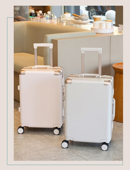 20"/22"/24"/26"/28" Suitcase Fashoin Rolling Luggage Travel Aluminum Frame Case with Wheel Alloy Trolley Bag 20'' Carry-On Cabin