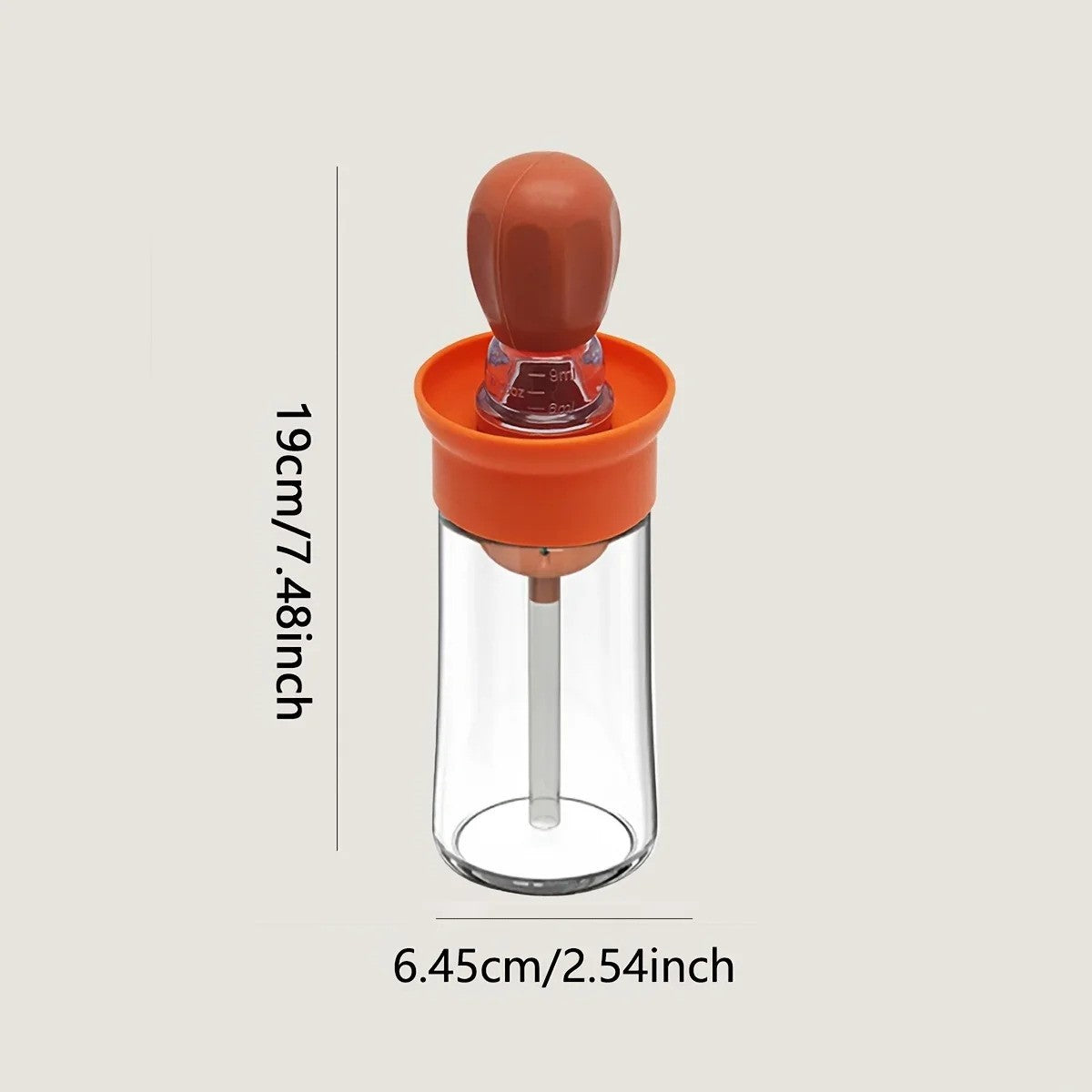 Measurable Seasoning Container Oil Bottle Kitchen Silicone Quantitative Outdoor with Brush Barbecue Spray Bottle Cooking Tools