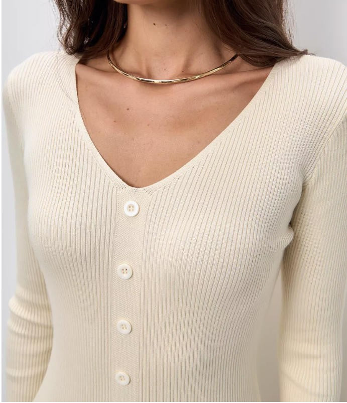 2025 Knitted Dress For Women Vintage Fashion Long Sleeve Dresses Solid Single Breasted V Neck Midi Autumn Winter Dress ???????