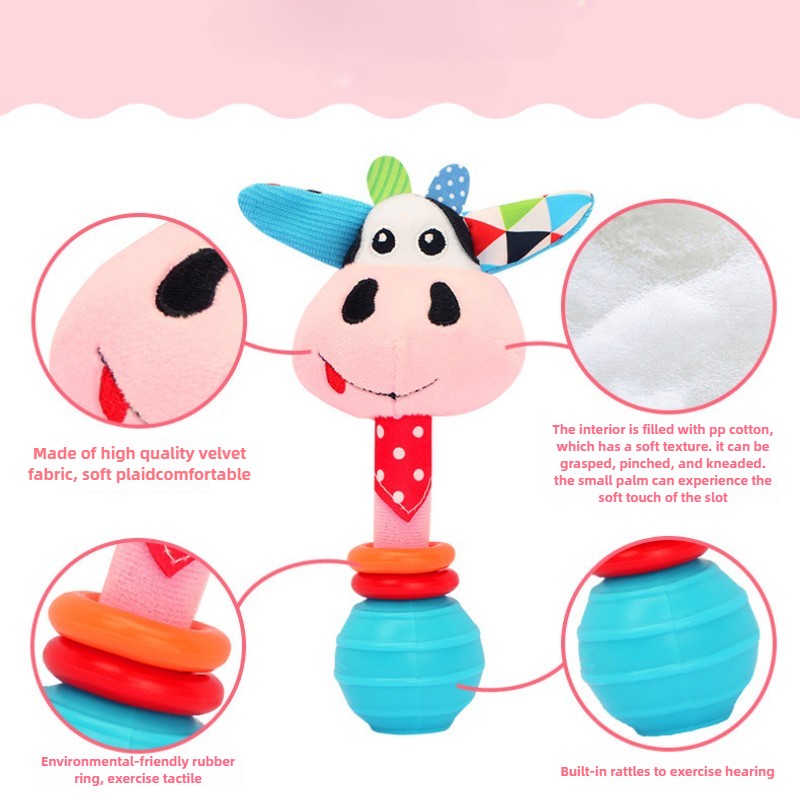 0-1 Years Old Baby Toys Newborn Baby Soothing Educational Toys Hand Rattles Bed Bells Toddler Toys Baby Toys for Stroller