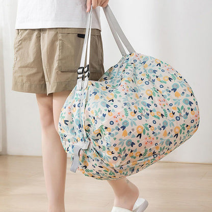 Large Foldable Shopping Bag Reusable Eco Bag Grocery Package Beach Toy Storage Bags Shoulder Cute Printing Pouch Tote Pouch