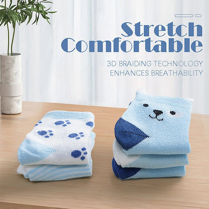 10 Pairs Baby Socks Newborn Baby Boy Girls Infant Cute Cartoons Fashion Soft Cotton Short Socks For 0-3 Years Kid's Socks