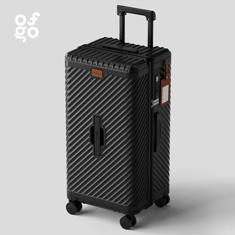 Ofgo Suitcase 20-30 Inches | Cup Holder/Waterproof Pc Suitcase Large Capacity Spinner Suitcase Tsa Travel Trolley Case With Lock