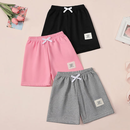 1/3 Pcs Children's Basic Joker Shorts Boy Leisure Sports Tether Pants Girl Fashion Comfortable Multicolor Combination Hot Pants