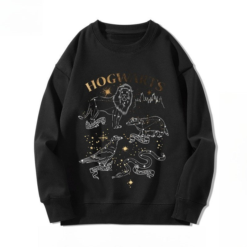 Autumn and Winter Hot Selling New Harry Potter Slytherin Gryffindor Round Neck Hoodie for Men and Women Versatile Casual Clothes