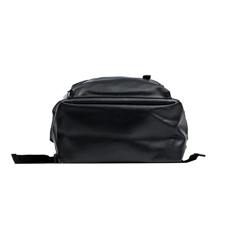 Men Backpack Pu Leather Fashion Waterproof Travel Bag Casual 14 inch laptop backpack