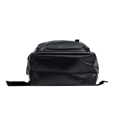 Men Backpack Pu Leather Fashion Waterproof Travel Bag Casual 14 inch laptop backpack