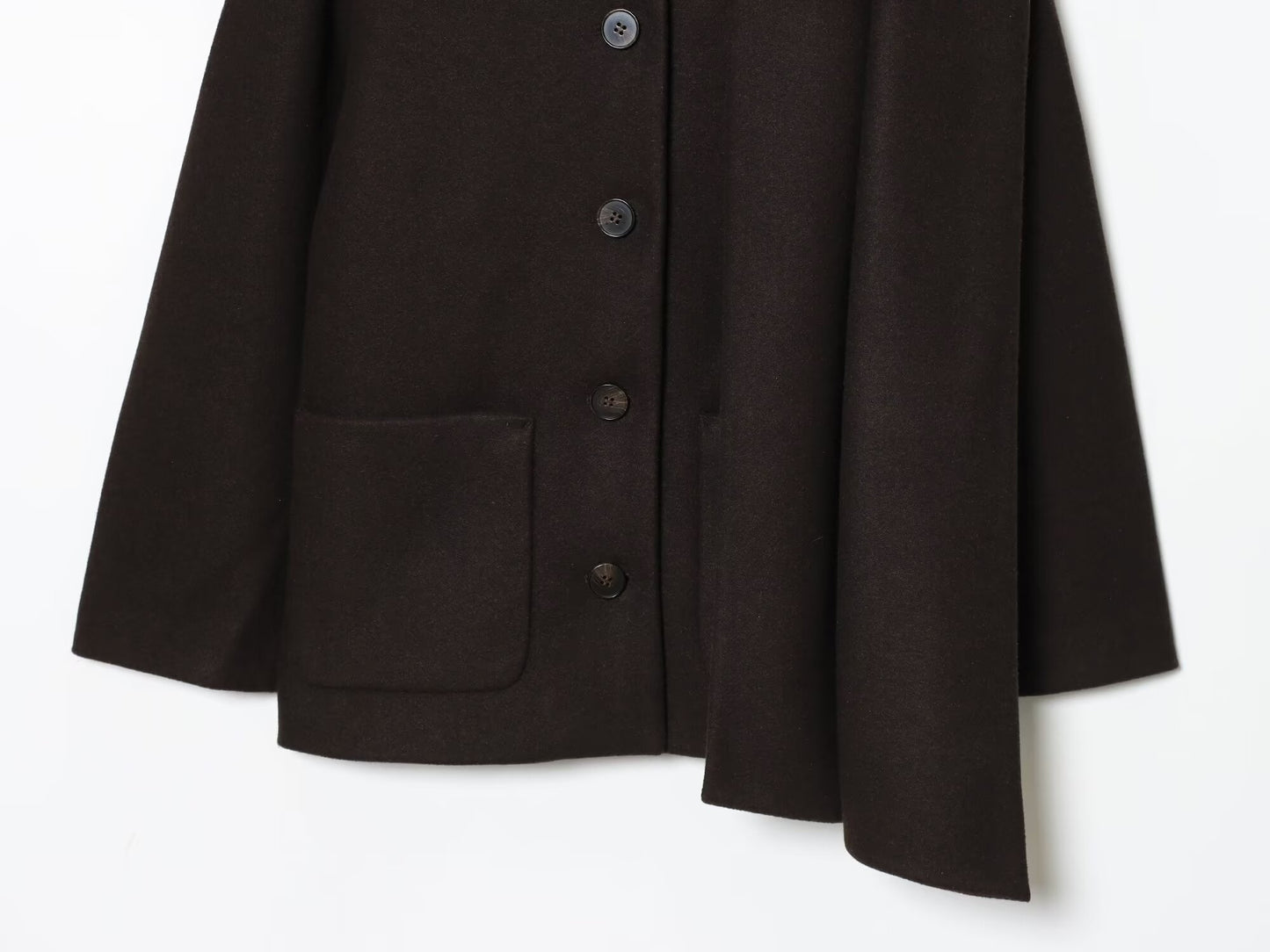 TFMLN Winter New Ladies Solid Jackets Elegant Long Sleeve Pockets Coat Fashion Scarf Collar Warm Short Jacket Streetwear