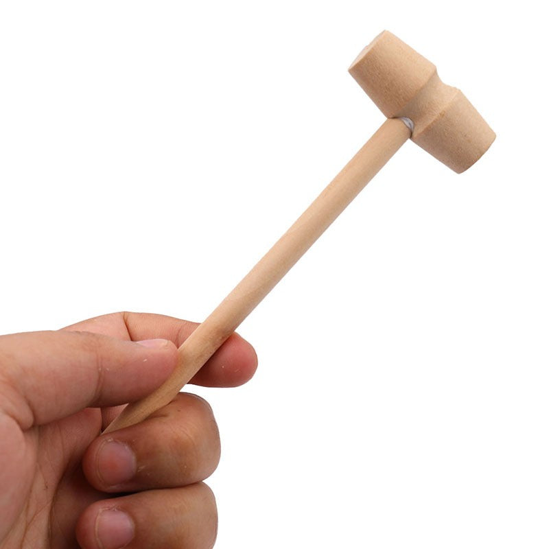 10 Peças Mini Martelo de Madeira Bolas Brinquedo Substituto de Martelo de Madeira Bebê