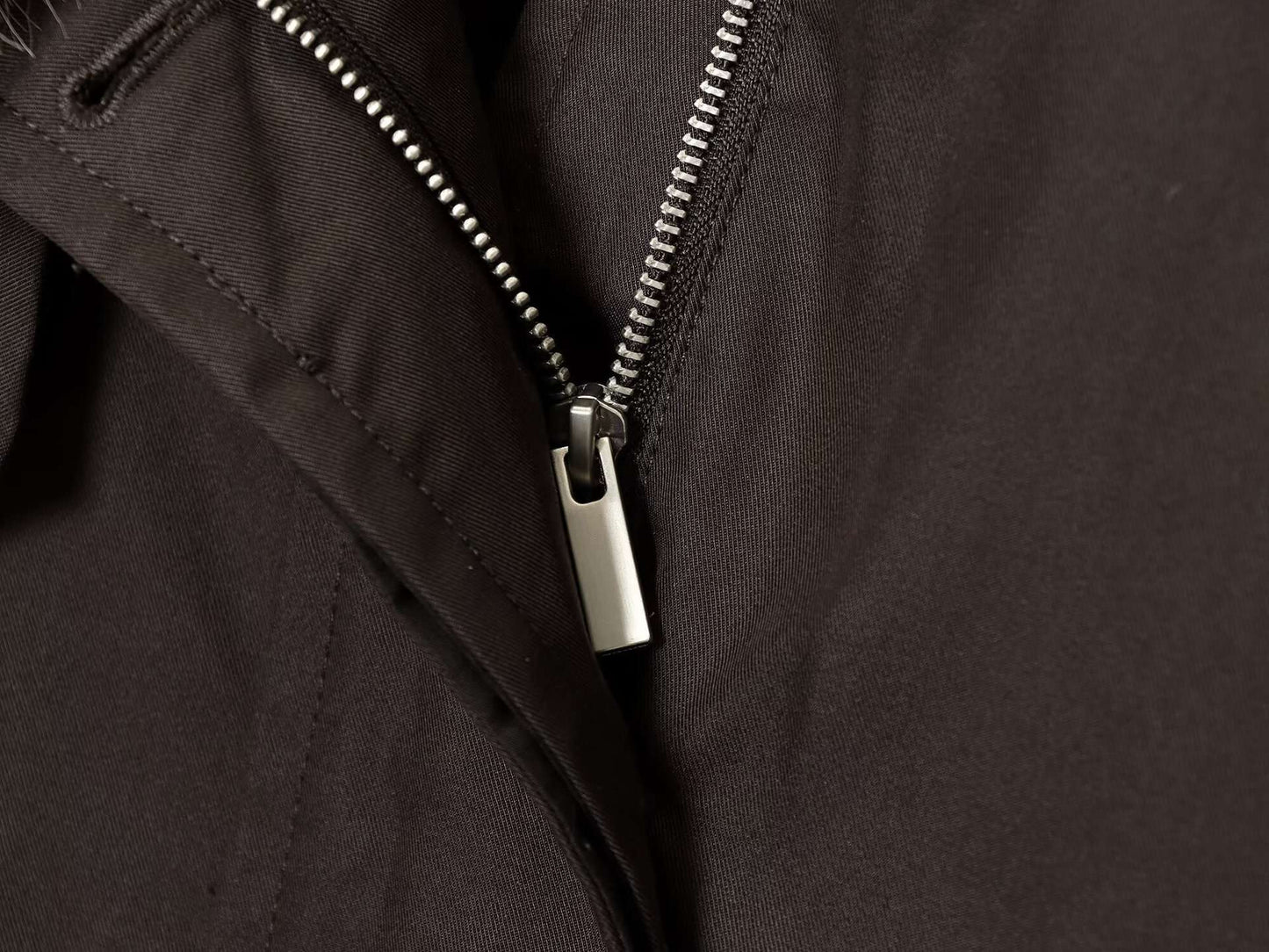 Women's Autumn and Winter Casual Straight Waterproof Parka Jacket with Fur Hem, Warm Zipper Long Sleeve Outwear