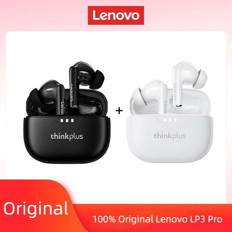 Fone de ouvido Lenovo original 2025, sem fio Bluetooth 5.3, fones de ouvido estéreo HiFi com cancelamento de ruído, fones de ouvido esportivos com controle de toque, novo presente