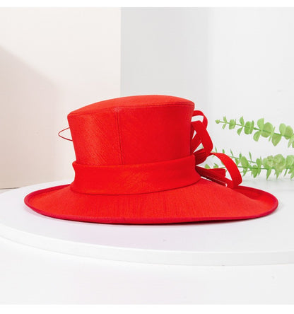 Moda Luxo Moda Pena Chapéu Chá Igreja Elegante Fotografia Cartola Feminina Banquete Fascinator Chapéus Formais de Casamento